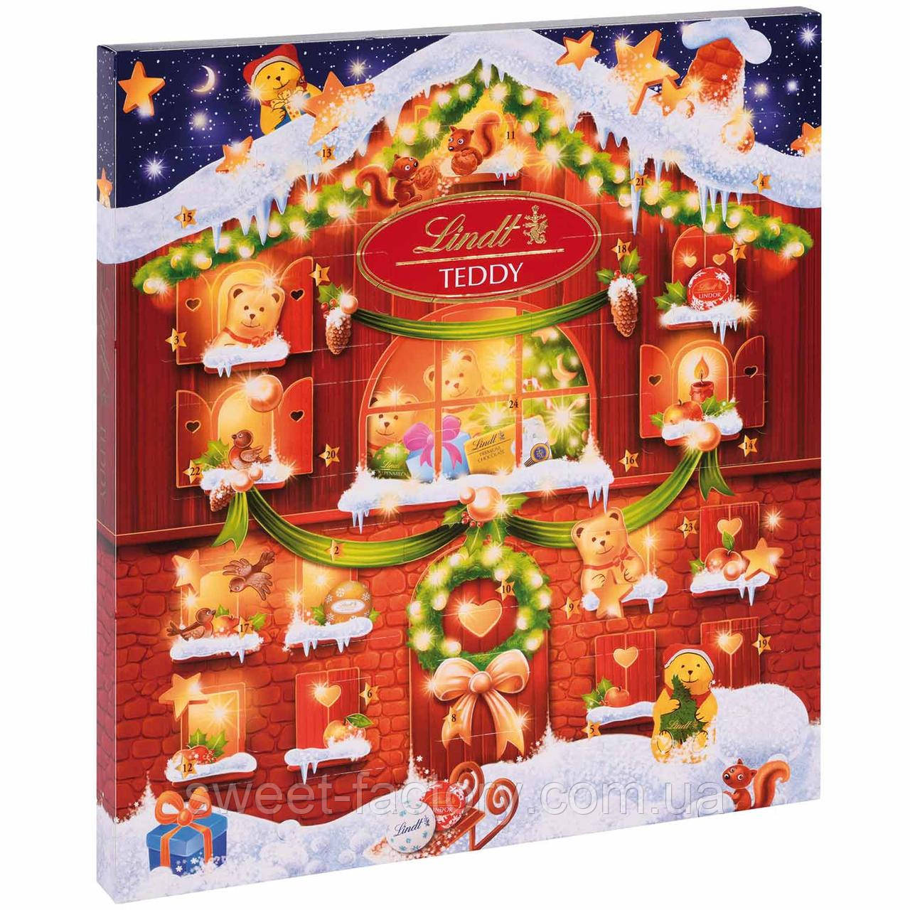 Lindt  Advent Calendar Teddy 128g, фото 1