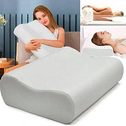 Ортопедична подушка з ефектом пам'яті 50x29x10/7см, Memory Foam Pillow / Подушка ортопедична для сну