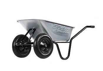 Тачка будівельна двоколісна D-12 з пневматичним колесом PN 4.0*8 металева втулка