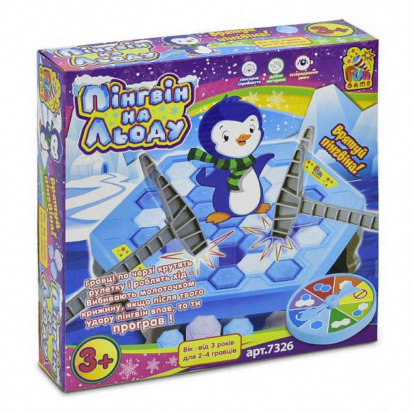 Гра "Пінгвін на льоду" FUN FAME /12/ (83330)7326, фото 1