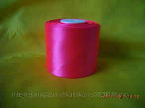 7.5 см стрічка атласна колір яскраво-рожевий