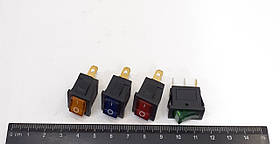 Клавіша прямоуг. маленька з підсвічуванням 2 положе. 110