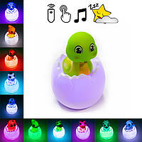 Нічник дитячий іграшка EggBall Animal World LED "Змійка" музичний нічник | светодиодный ночник