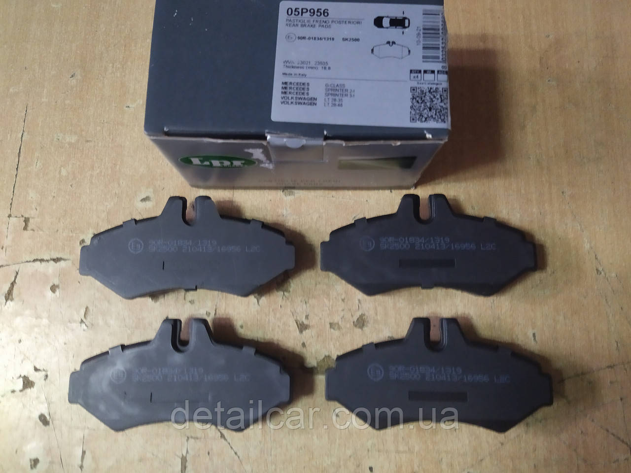Колодки тормозные задние MERCEDES-BENZ Sprinter 208-316 1996-2006; VW LT 28-46; "LPR" 05P956 - Италия - фото 3 - id-p1510984777
