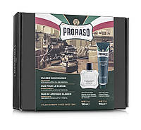 Набор для бритья подарочный Proraso Classic Shaving Duo Green Line Cream and Balm