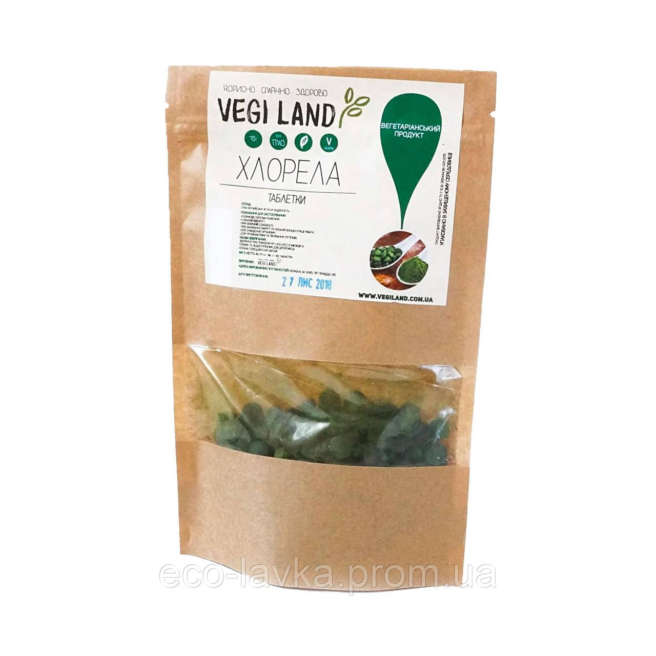 ХЛОРЕЛА ТАБЛЕТКИ VEGI LAND 80 Г