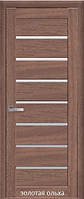 Двери межкомнатные Мода Леона Новый Стиль Экошпон со стеклом сатин 60, 70, 80, 90