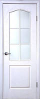 Двери межкомнатные Симпли Классик Новый Стиль грунтованные со стеклом сатин 60, 70, 80, 90