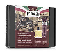 Набір для гоління подарунковий Proraso Classic Shaving Duo Red Line Cream and Lotion