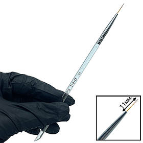 Пензлик OPI №2, 11 мм для дизайну нігтів. Для малювання дрібних деталей.