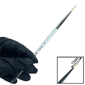 Пензлик OPI №3, 12 мм. для дизайну нігтів. Для малювання дрібних деталей