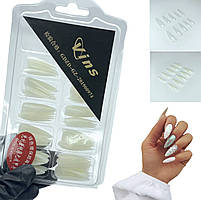 Гелеві типси "Vins" для нарощування нігтів, 100 шт/уп.