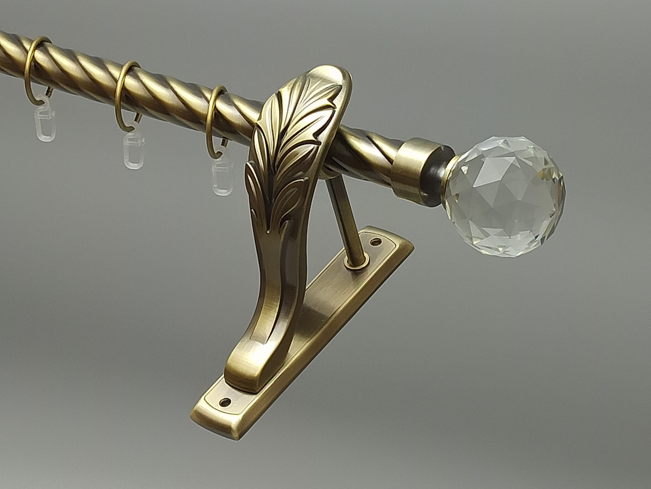 Карниз для Штор Металлический Однорядный Открытый 25мм. Ретро Антик ...