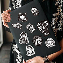 Набір вінілових наклейок стикерів Стикерпак Фредді Крюгер стикербомбінг на авто ноутбук стіну 50 шт., фото 2