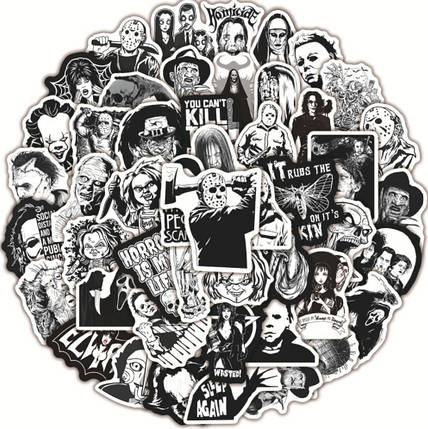 Набір вінілових наклейок стикерів Стикерпак Фредді Крюгер стикербомбінг на авто ноутбук стіну 50 шт., фото 1