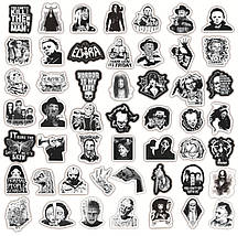 Набір вінілових наклейок стикерів Стикерпак Фредді Крюгер стикербомбінг на авто ноутбук стіну 50 шт., фото 5