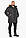 Чорна куртка чоловіча з вітрозахисним клапаном модель 49718 р — 54, фото 8