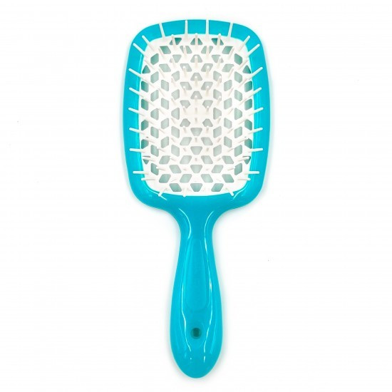 Щітка для волосся Superbrush Janeke бірюза біла серединка, фото 1