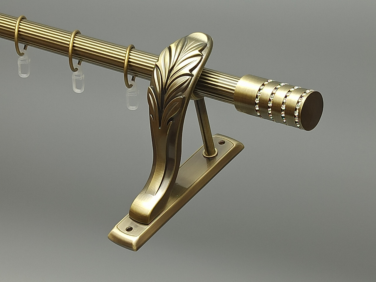 Карниз для Штор Металлический Однорядный Открытый 25мм. Ретро Антик ...