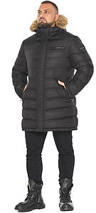 Чорна куртка чоловіча з вітрозахисним клапаном модель 49718 50 (L) 52 (XL)