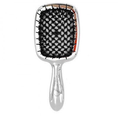 Щітка для волосся Superbrush Janeke срібло чорна серединка, фото 1