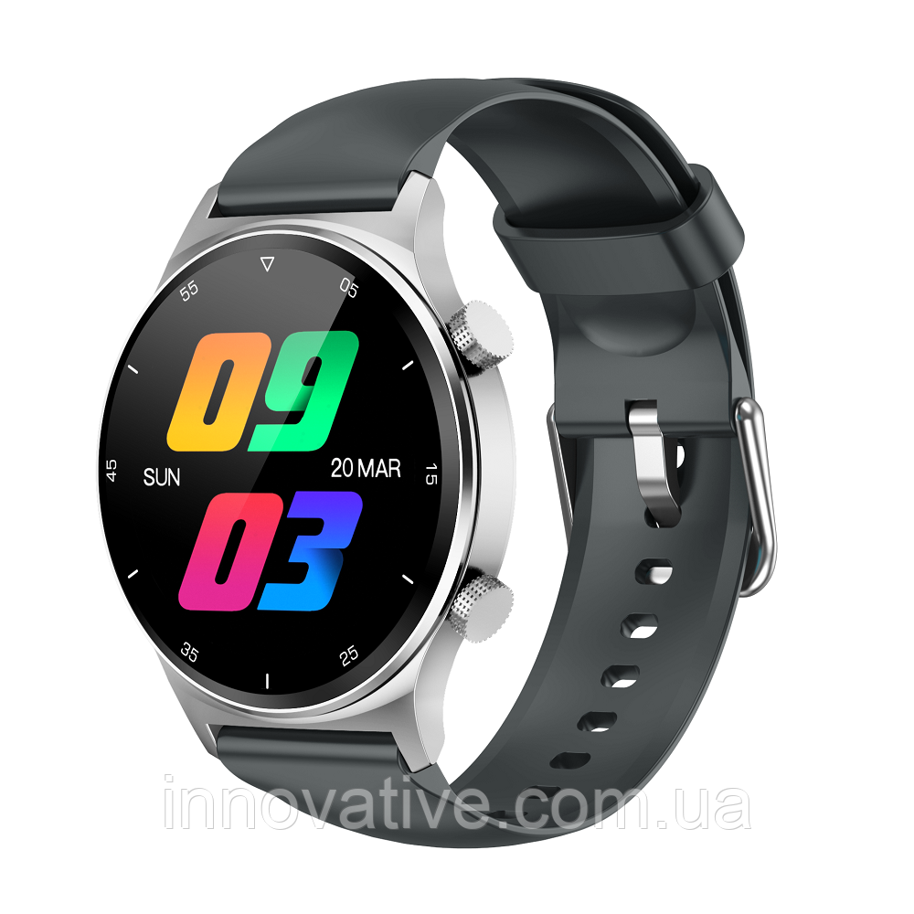 Розумний годинник Jiks Watch PRO з вимірюванням тиску (Сріблястий), фото 1