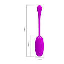 Віброяйце - Pretty Love Julius Vibrating Egg Pink, фото 4