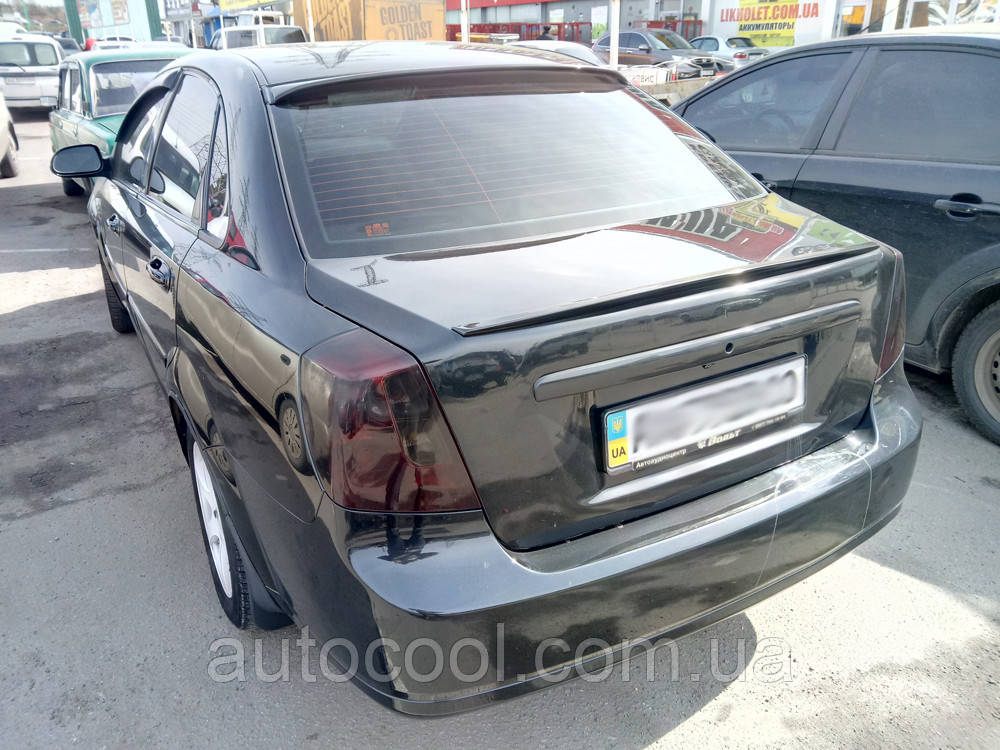 Спойлер кришки багажника (лип спойлер, сабля, качиний хвостик) Chevrolet Lacetti седан 2004+ г.в. Лачети