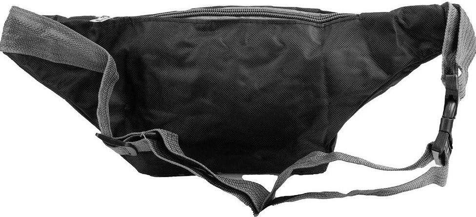 Мужская поясная сумка Valiria Fashion черный с серым - фото 7 - id-p1511104488