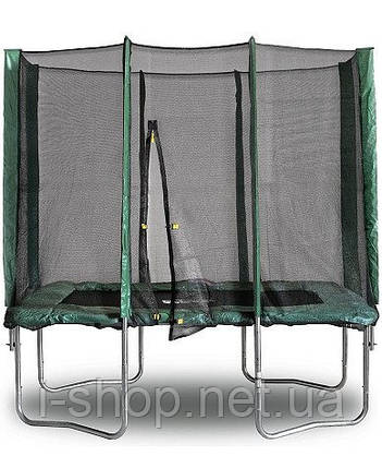 Прямокутний батут (MBM) KIDIGO 215 х 150 см. із захисною сіткою, фото 1