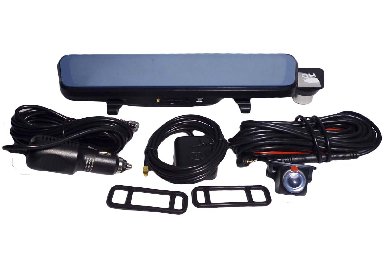 Відео реєстратор дзеркало з двома камерами V4 4G 10" Android 8.1, фото 1