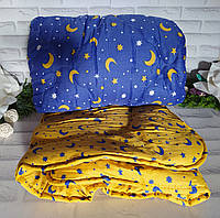 Одеяло двуспальный размер 180х210 см ткань поликоттон наполнитель двойной силикон 100% О-1018