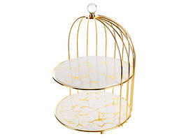 Етажерка для десертів двоярусна 926-002