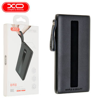 Повербанк XO PR103 10000mAh Li-pol 2USB 2A LCD Black, фото 2