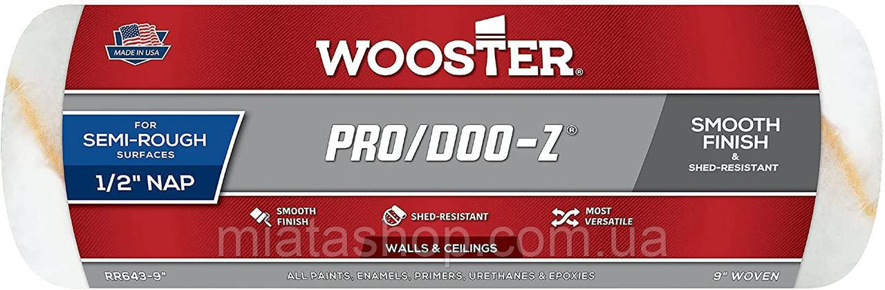 Валик малярний для фарбування Wooster- PRO/ DOO- Z® злодійс 1/2 ( 13 мм)