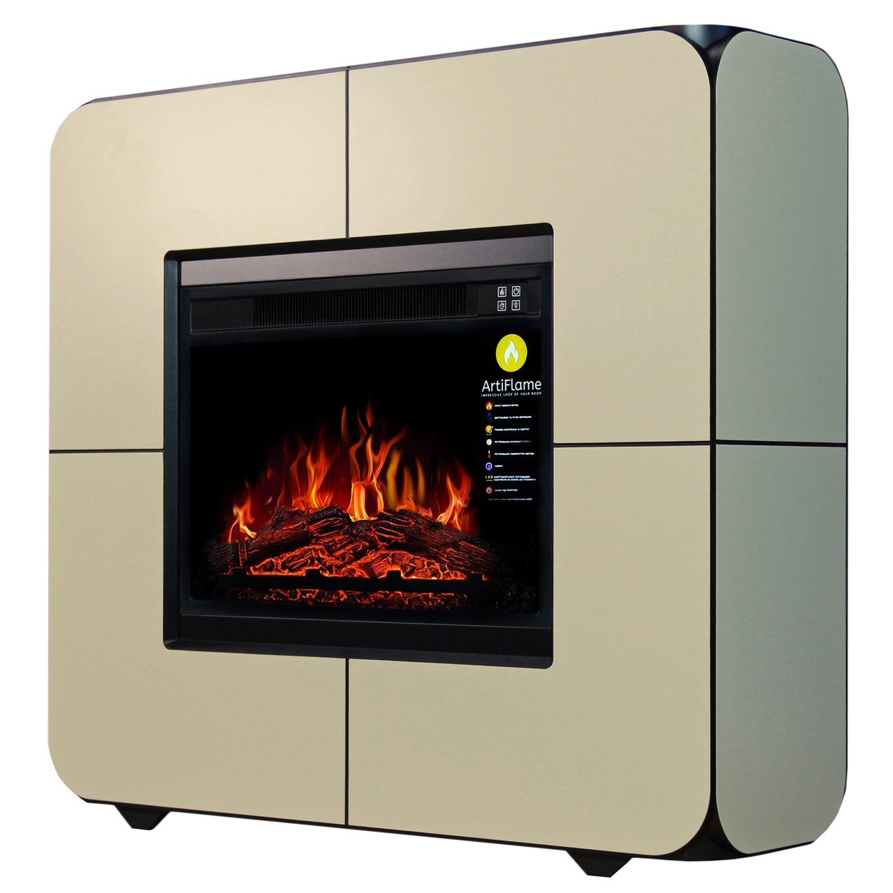 Камінокомплект ArtiFlame CUBE AF23S БІЛИЙ ВАНІЛЬ (зі звуком)