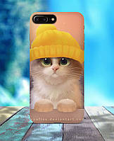 Чехол для iPhone 7 Plus 8 Plus Кот в шапке