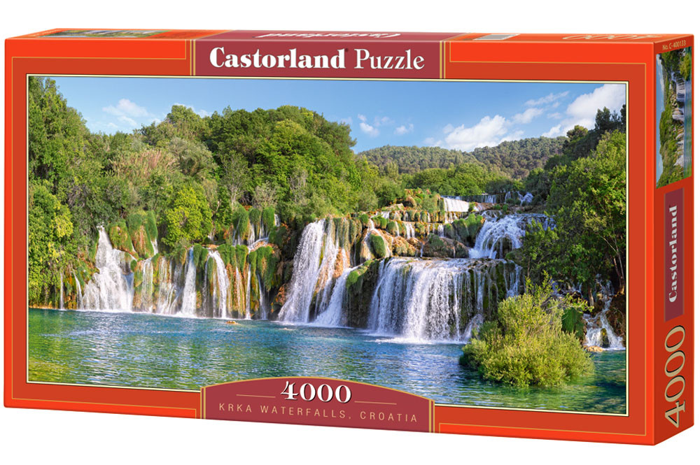Пазли 4000 елементів "водоспади Крка, Хорватія", C~400133 | Castorland