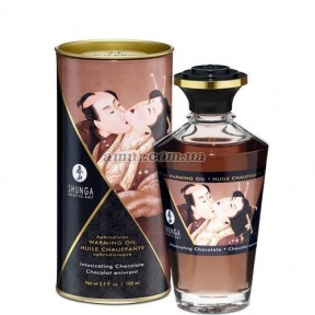 Розігрівальна олія Shunga Aphrodisiac Warming Oil — Intoxicating Chocolate, 100 мл