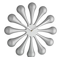 Часы настенные TFA "ASTRO", d=345x52 мм, серебристый (603008)