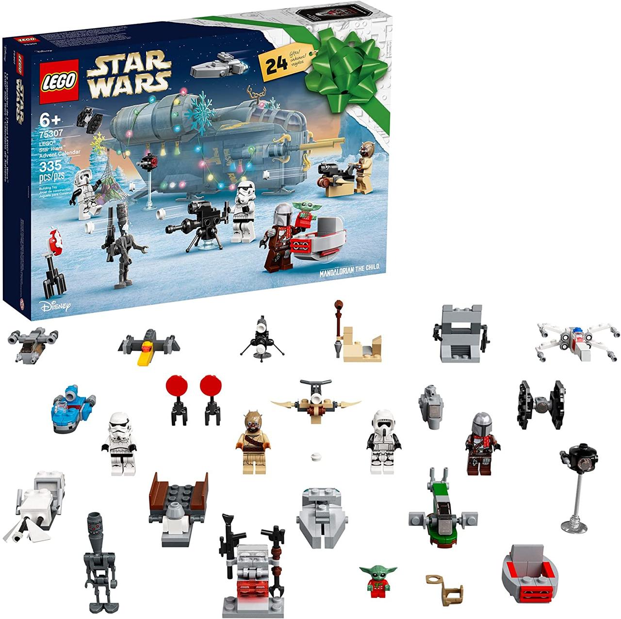 LEGO Star Wars 75307 Новорічний адвент календар 2021 конструктор Зоряні війни 335 деталей, фото 1