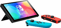 Ігрова консоль Nintendo Switch OLED Neon Red, фото 4