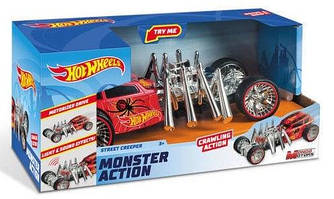 Hot Wheels машинка вуличний гонщик Павук із серії monster action