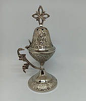 Кадильниця домашня подовжена під срібло з карбуванням (Греція)