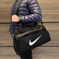 Спортивна сумка Nike Чорна для тренувань чоловіча Дорожні сумки Найк для залу