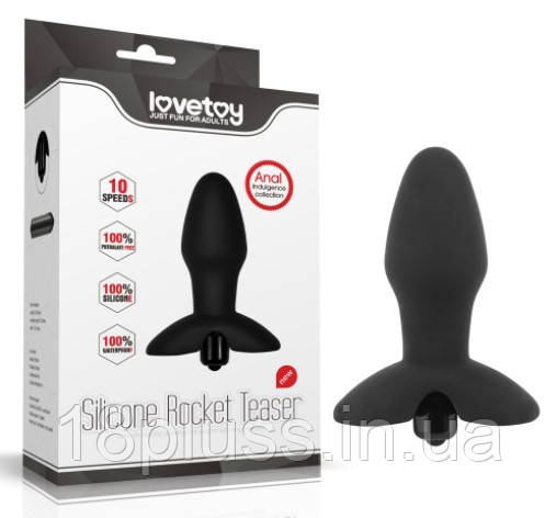 Анальна пробка з вібрацією Anal Indulgence Collection Silicone Rocket Teaser, фото 1