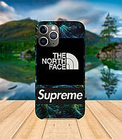 Чехол iPhone 11 PRO MAX В стиле Supreme TNF с принтом