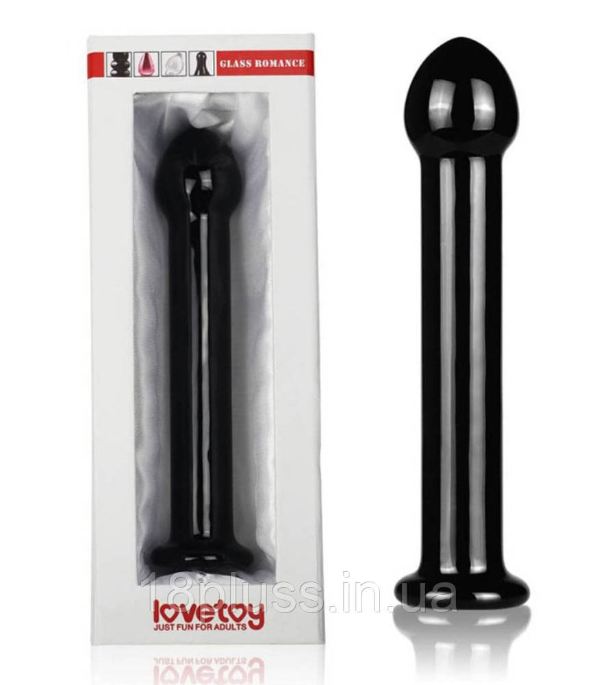Скляний фалоімітатор Glass Romance 7" Black, фото 1