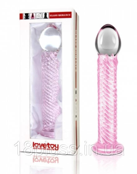 Скляний фалоімітатор Glass Romance 7.5" Pink, фото 1