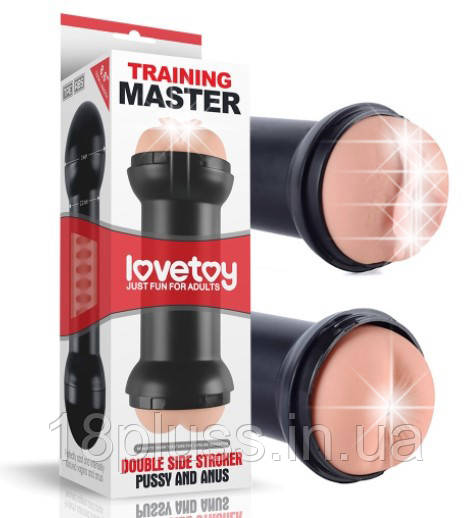 Двосторонній мастурбатор вагіна + анус Training Master Double Side Stroker Pussy and Anus, фото 1